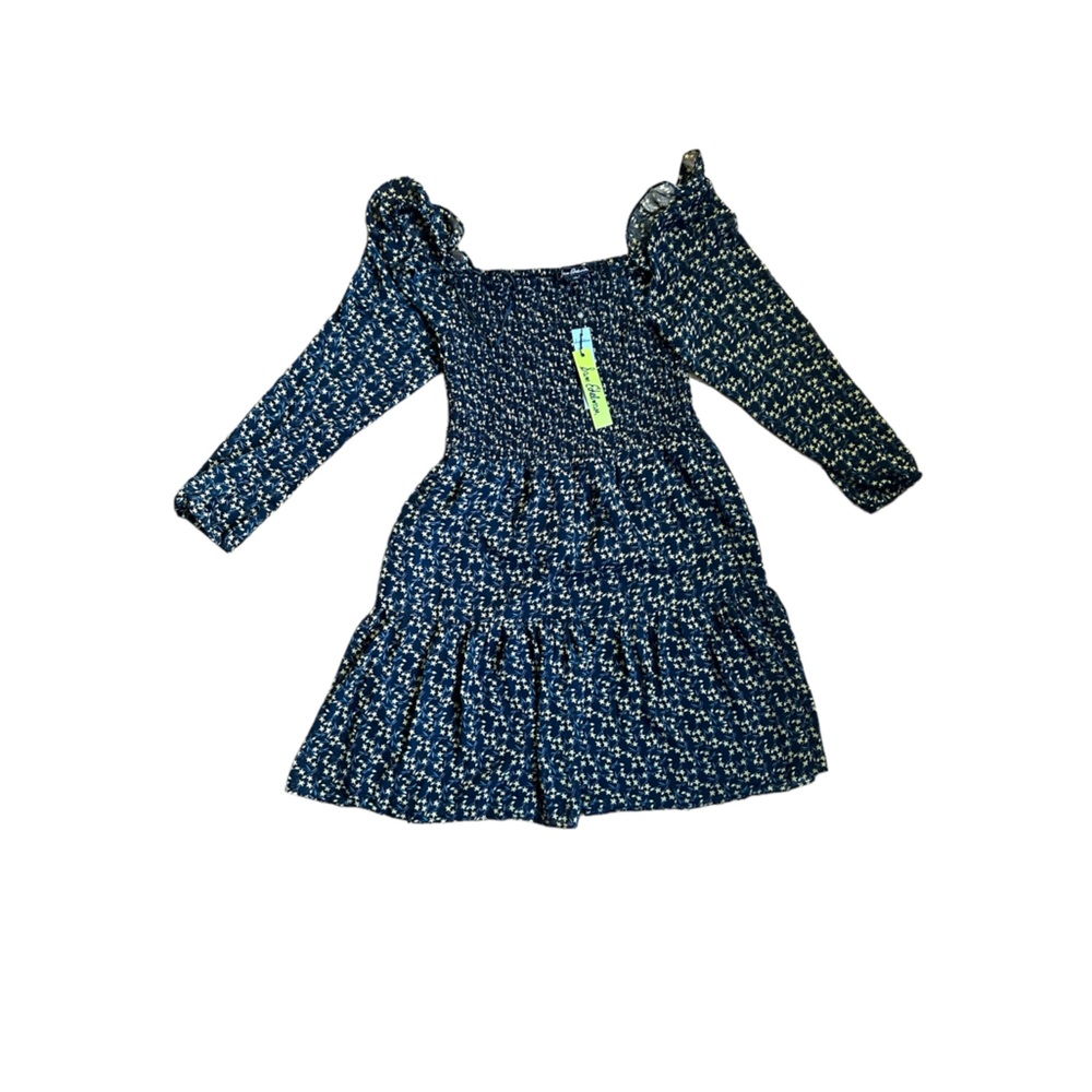 Sam Edelman Floral Smocked Long-Sleeve Dress Size 8 NWT - Picture 7 of 12